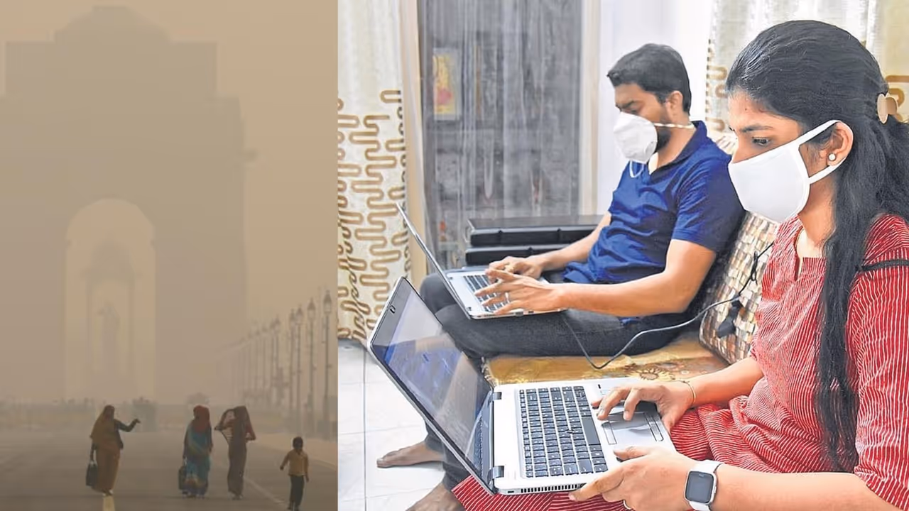 delhi pollution work from home 50 percent 10000 rupees worker relief delhi pollution work from home 50 percent 10000 rupees worker relief