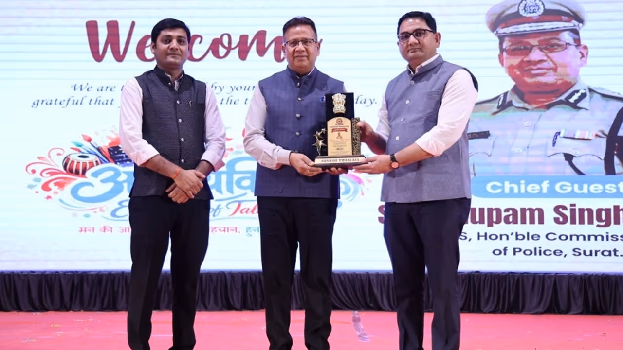 Surat Sunrise Vidhyalaya annual function abhivyakti 2026 Surat Sunrise Vidhyalaya annual function abhivyakti 2026