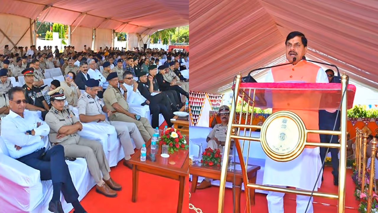 NSG show lal parade ground cm mohan yadav NSG show lal parade ground cm mohan yadav