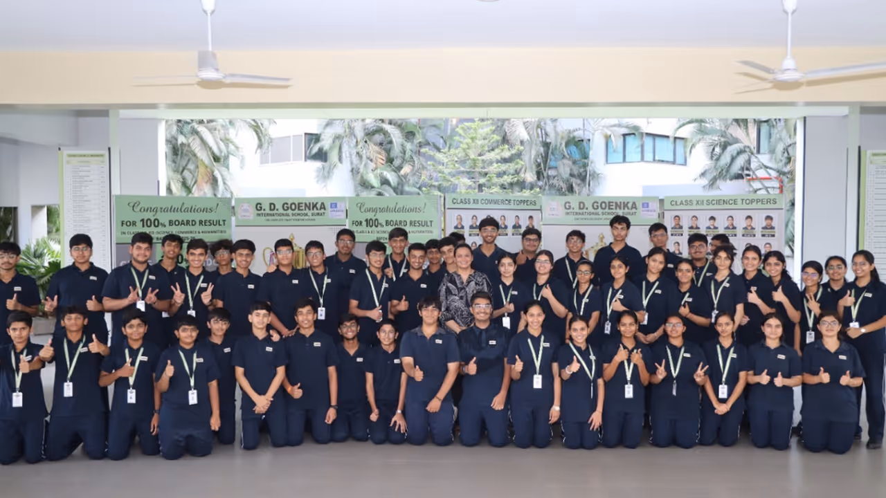 GD Goenka International School Surat students 100 percent result GD Goenka International School Surat students 100 percent result