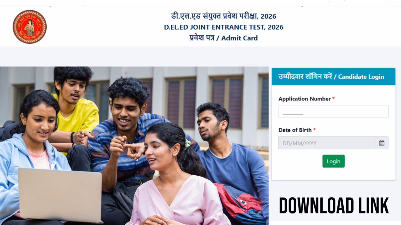 Bihar DElEd Admit Card 2026 Out Bihar DElEd Admit Card 2026 Out