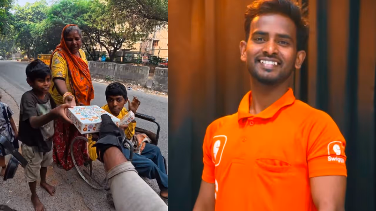 Delivery Boy Feeds Homeless with Daily Earnings Delivery Boy Feeds Homeless with Daily Earnings