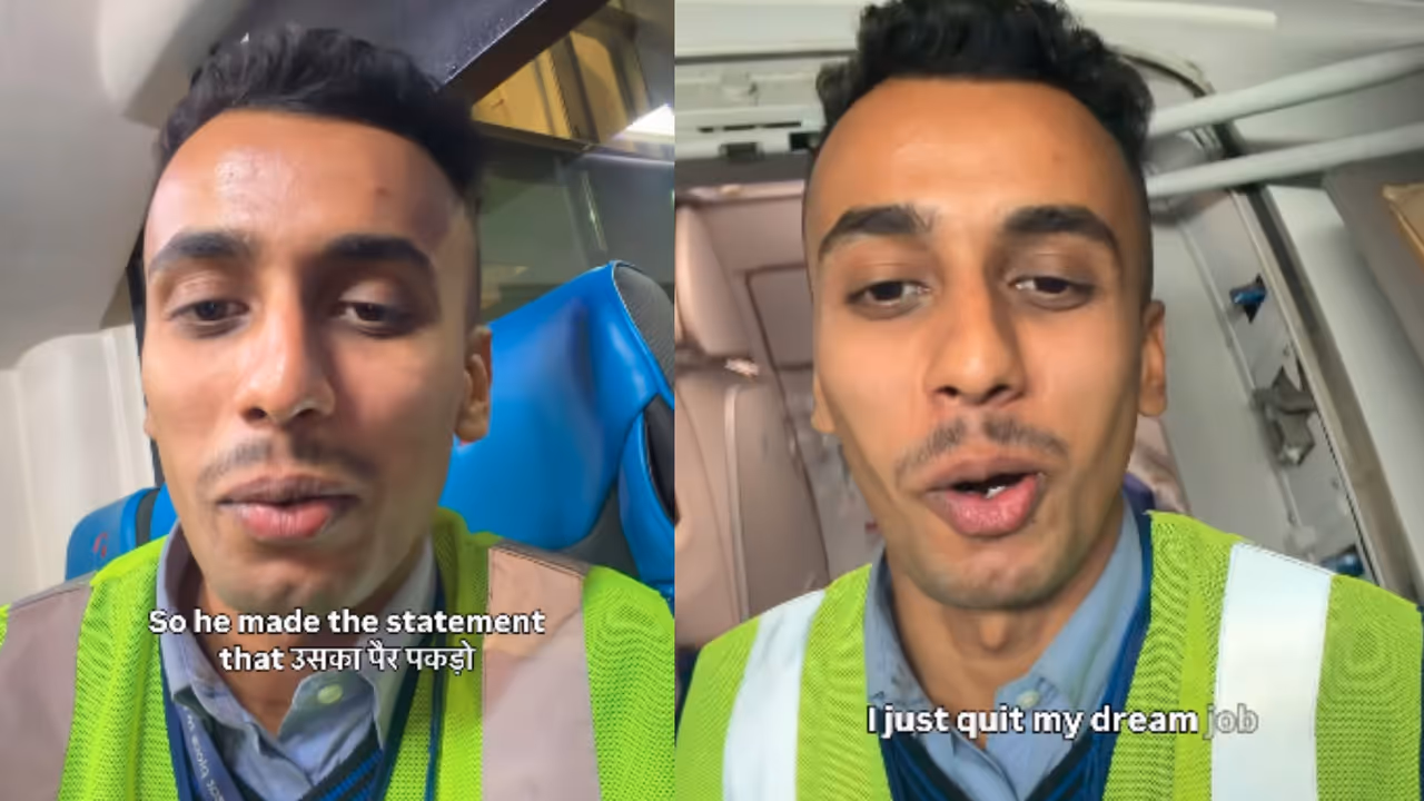 Former IndiGo Employee Viral Video Former IndiGo Employee Viral Video