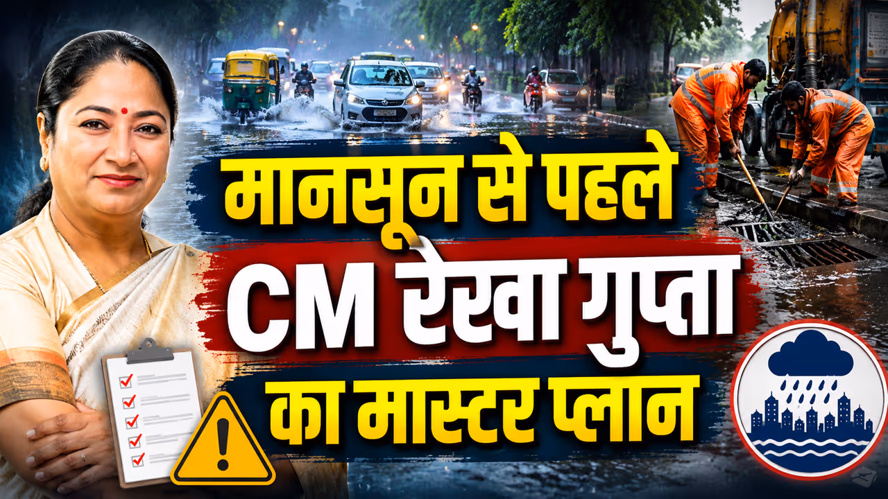 rekha gupta delhi waterlogging DLCC rekha gupta delhi waterlogging DLCC