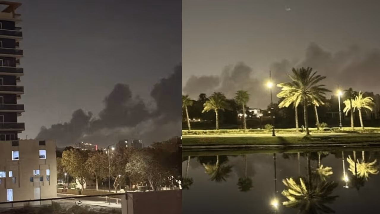 dubai jebel ali explosions uae iran tension yemen missile industrial area video dubai jebel ali explosions uae iran tension yemen missile industrial area video