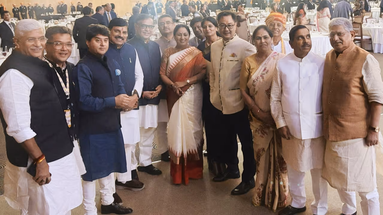 BRICS Summit 2026 rekha gupta at pm modi gala dinner BRICS Summit 2026 rekha gupta at pm modi gala dinner