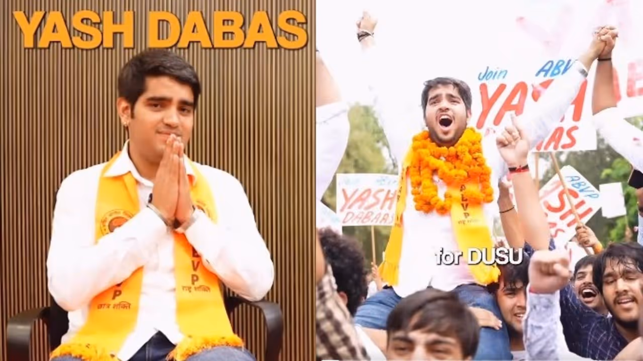 dusu election 2026 yash dabas abvp president candidate profile education tennis dusu election 2026 yash dabas abvp president candidate profile education tennis