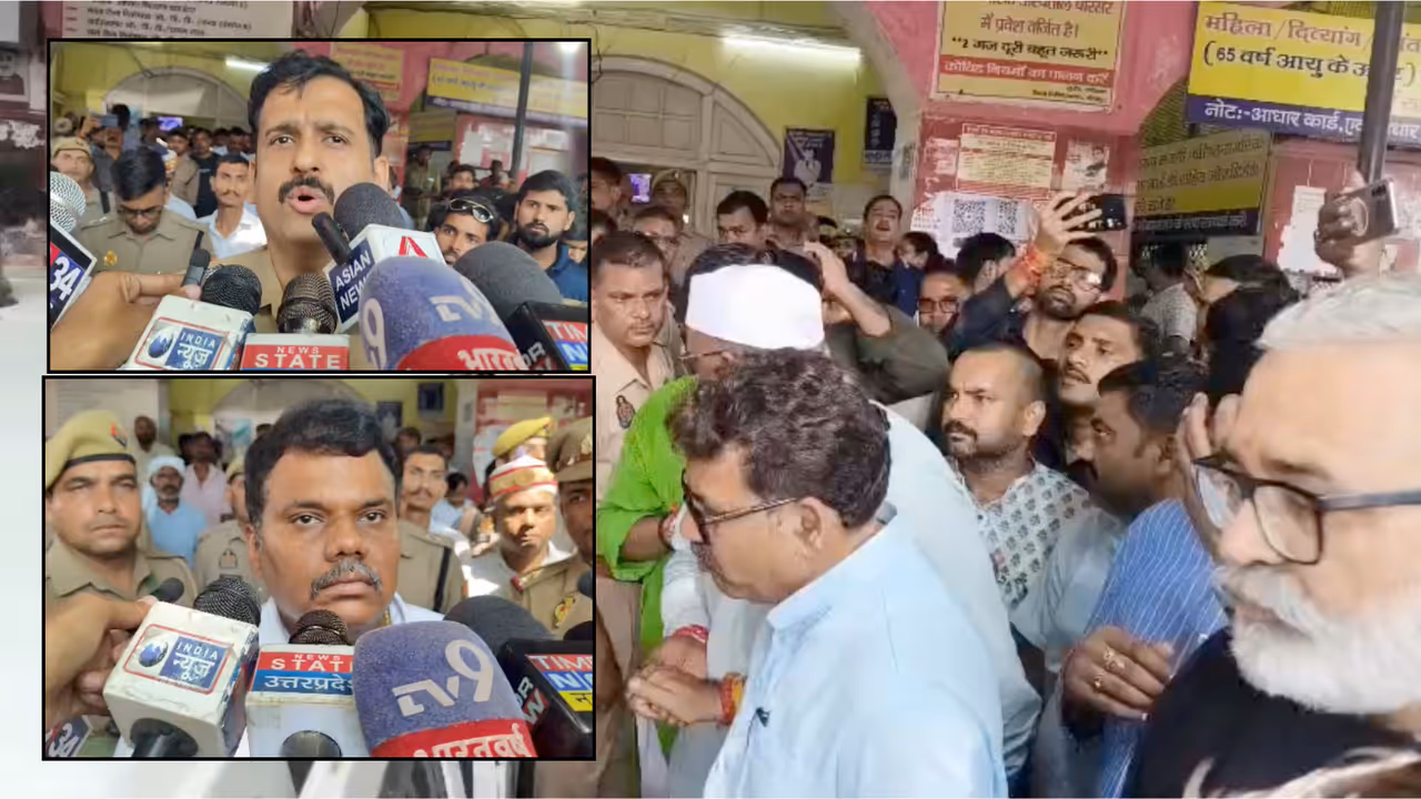 Sitapur Ganesh Puja Accident Railing Collapses Amid Heavy Rain Woman Dies and Over 10 Injured Sitapur Ganesh Puja Accident Railing Collapses Amid Heavy Rain Woman Dies and Over 10 Injured