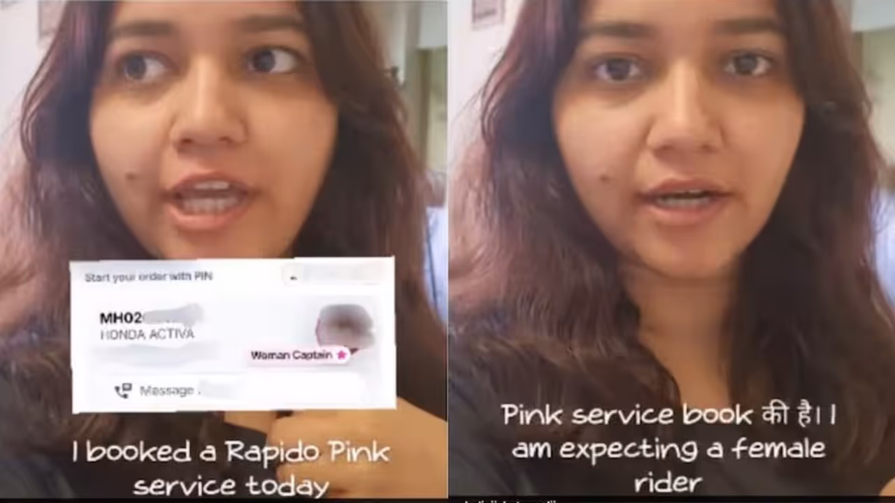 rapido pink ride woman male driver shalini chaturvedi viral video safety controversy rapido pink ride woman male driver shalini chaturvedi viral video safety controversy