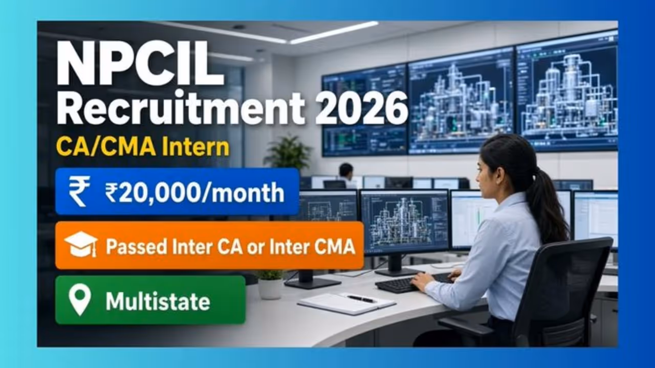 npcil ca cma internship practical training stipend 20000 apply online npcil ca cma internship practical training stipend 20000 apply online