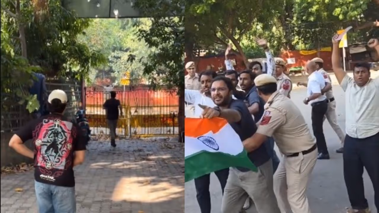 cjp protest jantar mantar saurav das ashutosh ranka detained delhi video cjp protest jantar mantar saurav das ashutosh ranka detained delhi video