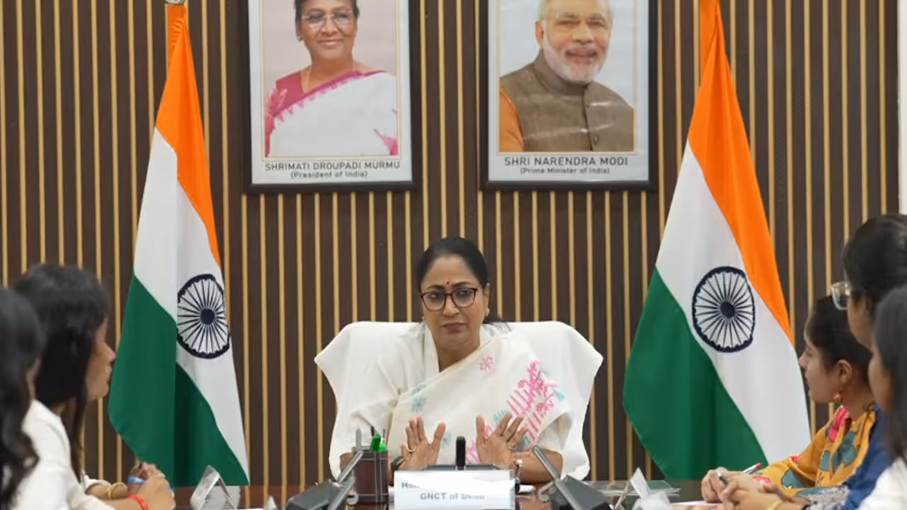 Rekha Gupta interction with Delhi University colleges students Rekha Gupta interction with Delhi University colleges students