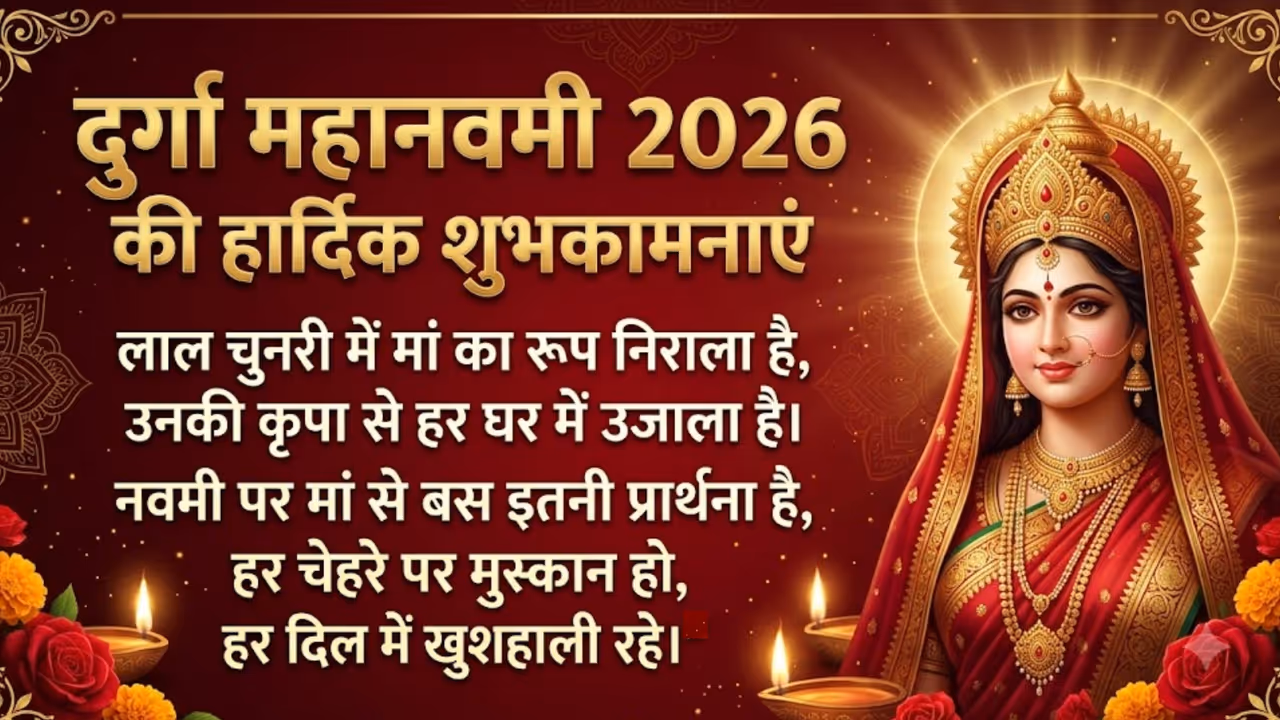 Happy Durga Navami 2026 Wishes in Hindi Happy Durga Navami 2026 Wishes in Hindi