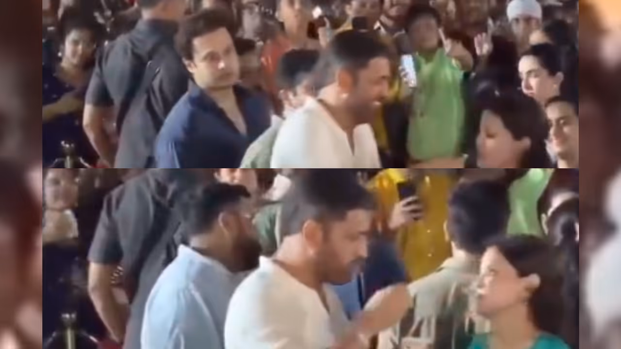 MS Dhoni Sakshi Dhoni Navratri Viral Video MS Dhoni Sakshi Dhoni Navratri Viral Video