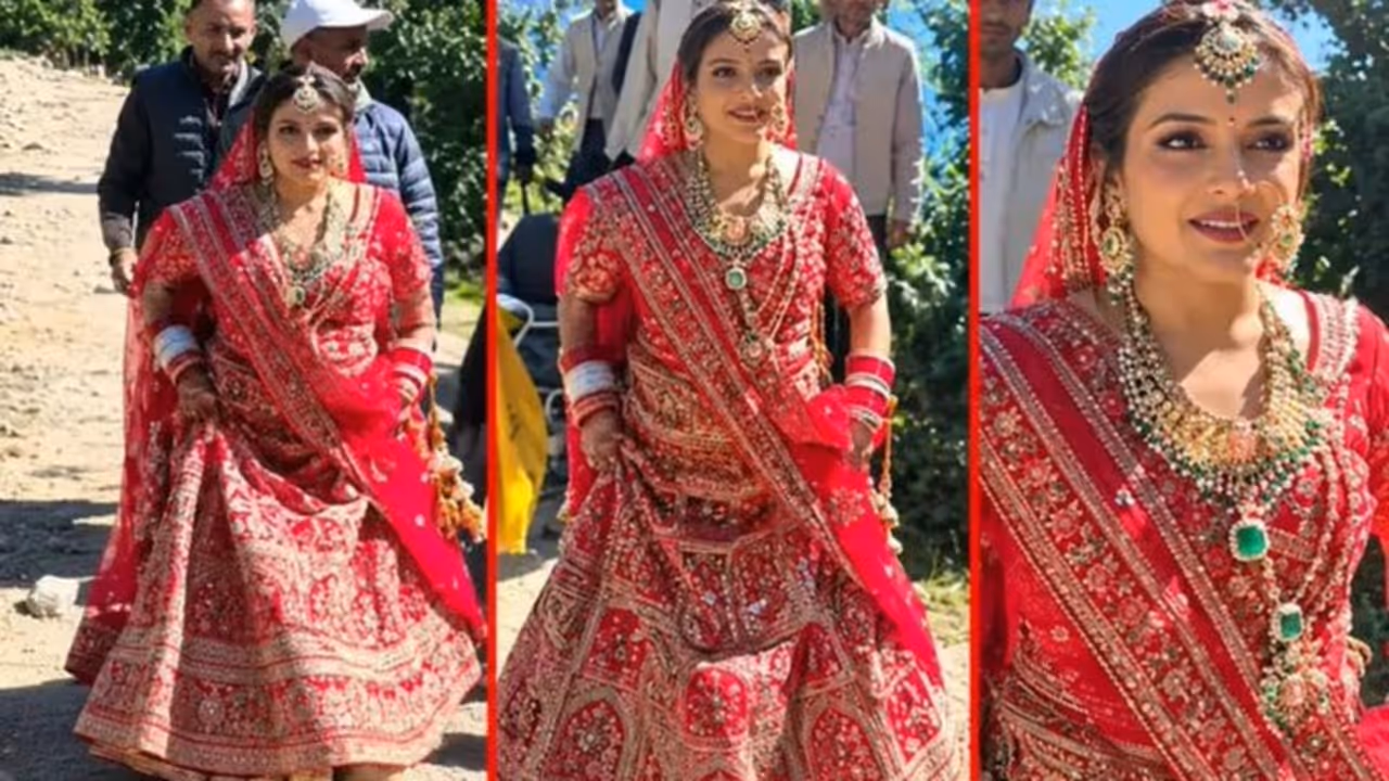 uttarakhand bride viral video walks 18 km in wedding dress cm dhami road appeal uttarakhand bride viral video walks 18 km in wedding dress cm dhami road appeal