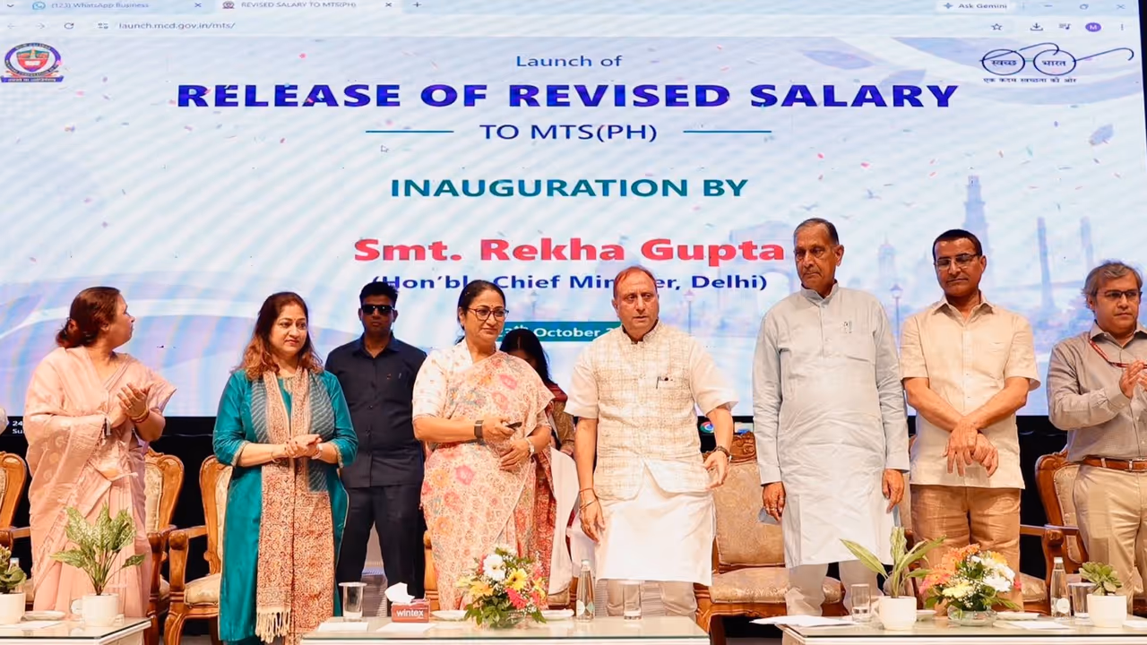 delhi mcd mts equal pay rekha gupta delhi mcd mts equal pay rekha gupta