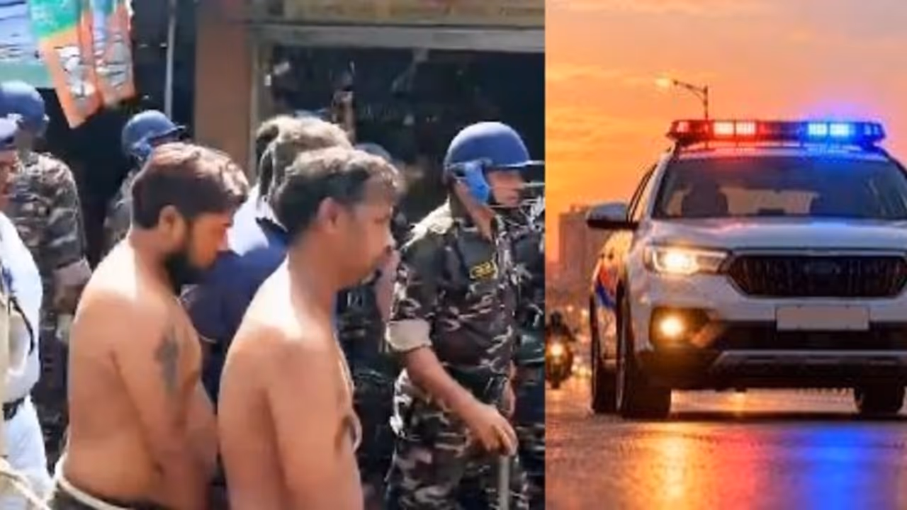 kolkata sarsuna case naked parade allegation police take accused to spot half pants kolkata sarsuna case naked parade allegation police take accused to spot half pants