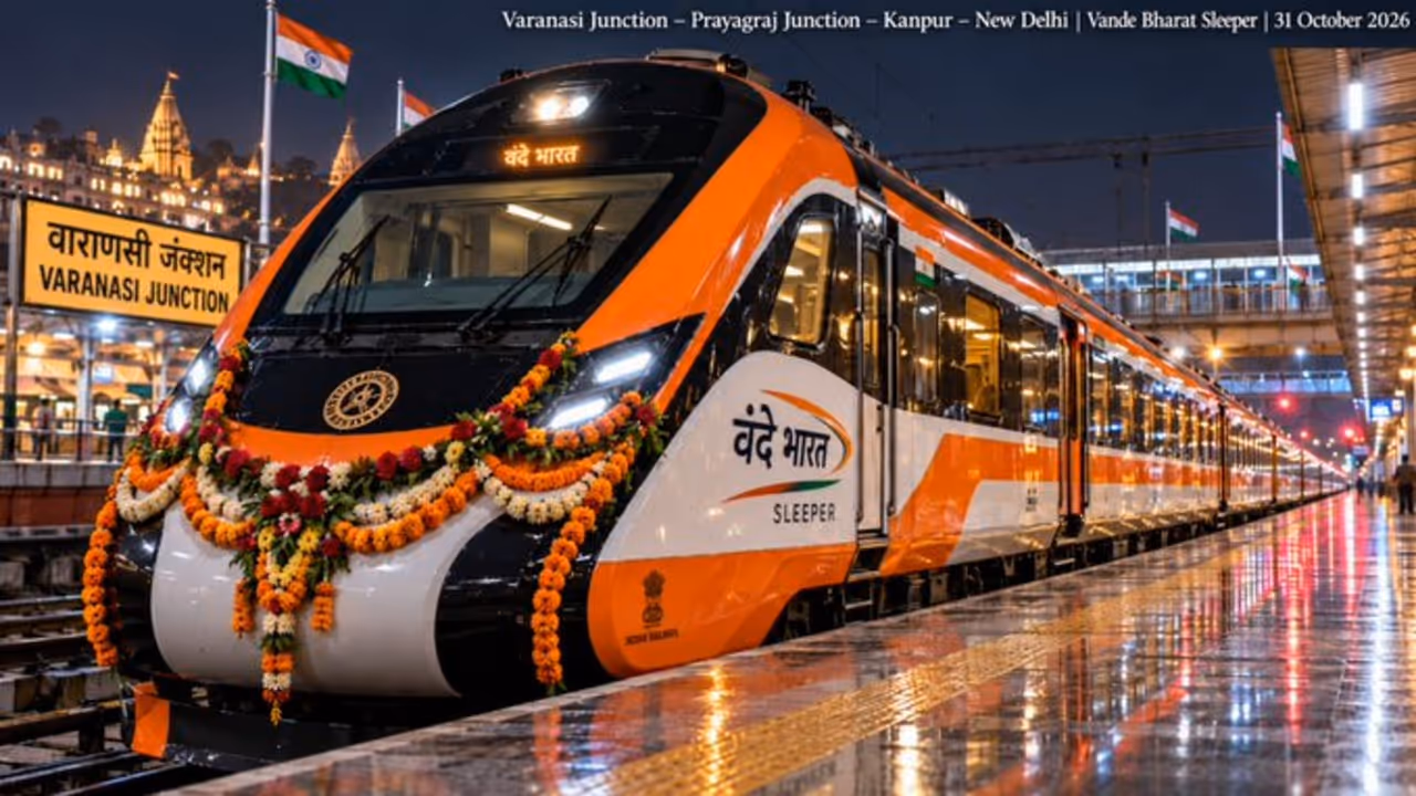 delhi varanasi vande bharat sleeper train timing fare stoppages inauguration delhi varanasi vande bharat sleeper train timing fare stoppages inauguration