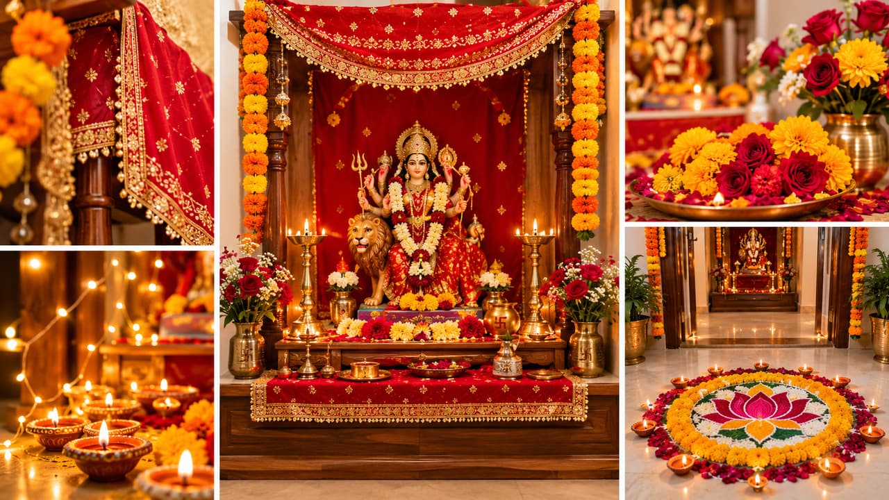 navratri ashtami home temple decoration navratri ashtami home temple decoration