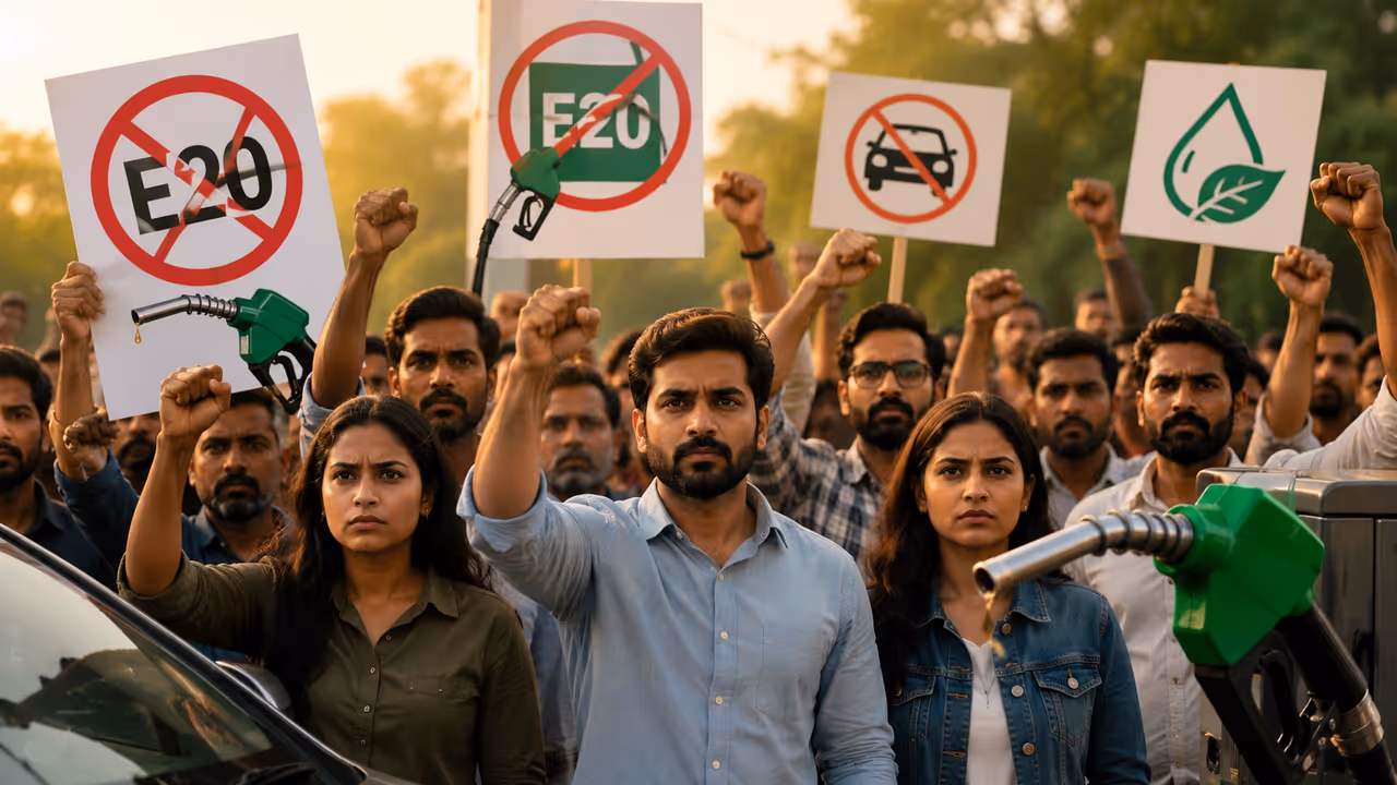 Why is the new janta party opposing e20 petrol Why is the new janta party opposing e20 petrol