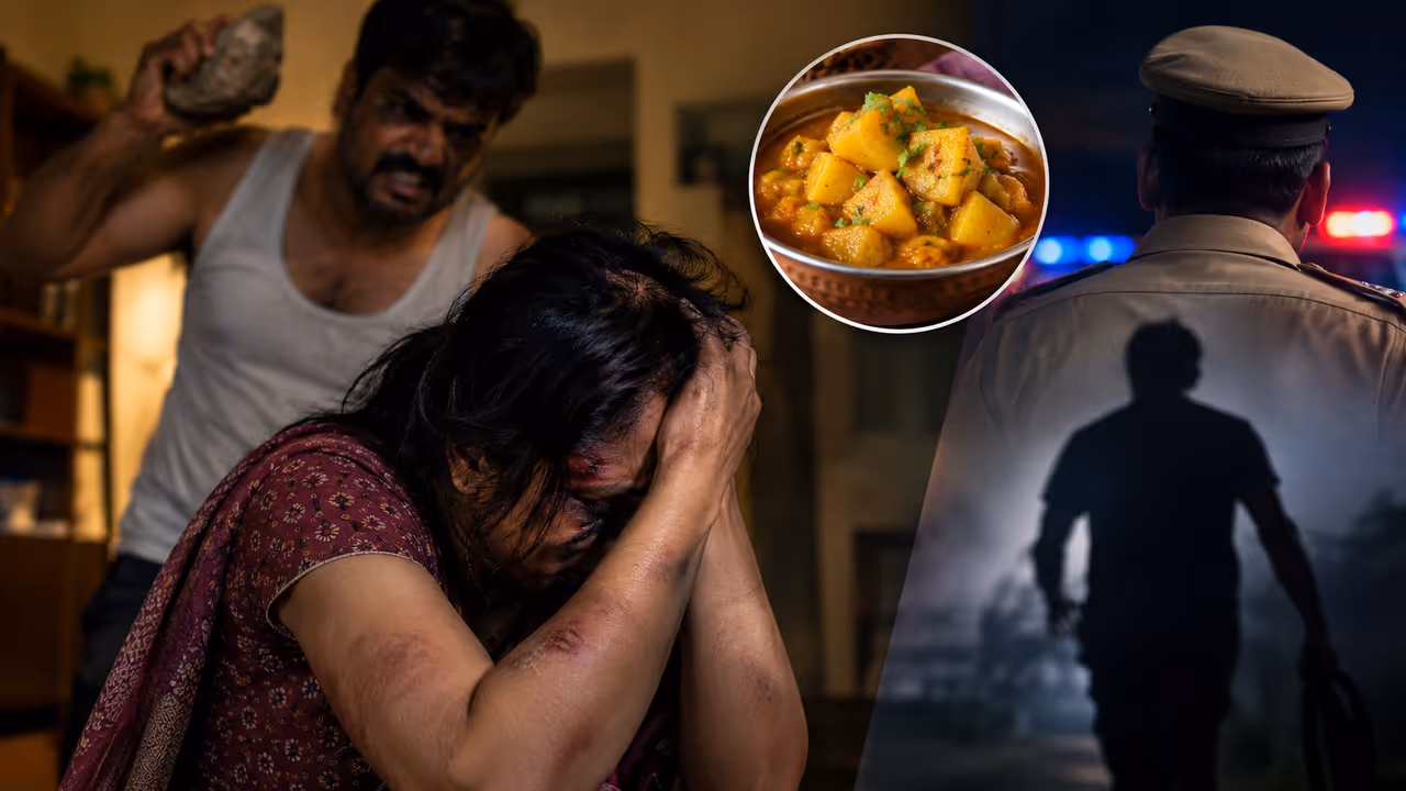 UP Man Bites Wife, Smashes Her Head With Stone Over Potato Curry UP Man Bites Wife, Smashes Her Head With Stone Over Potato Curry