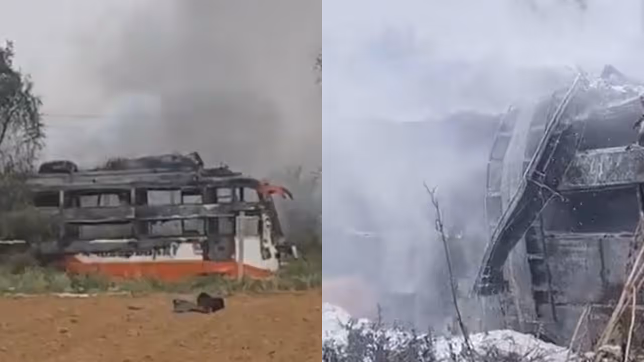 Rajasthan bus fire