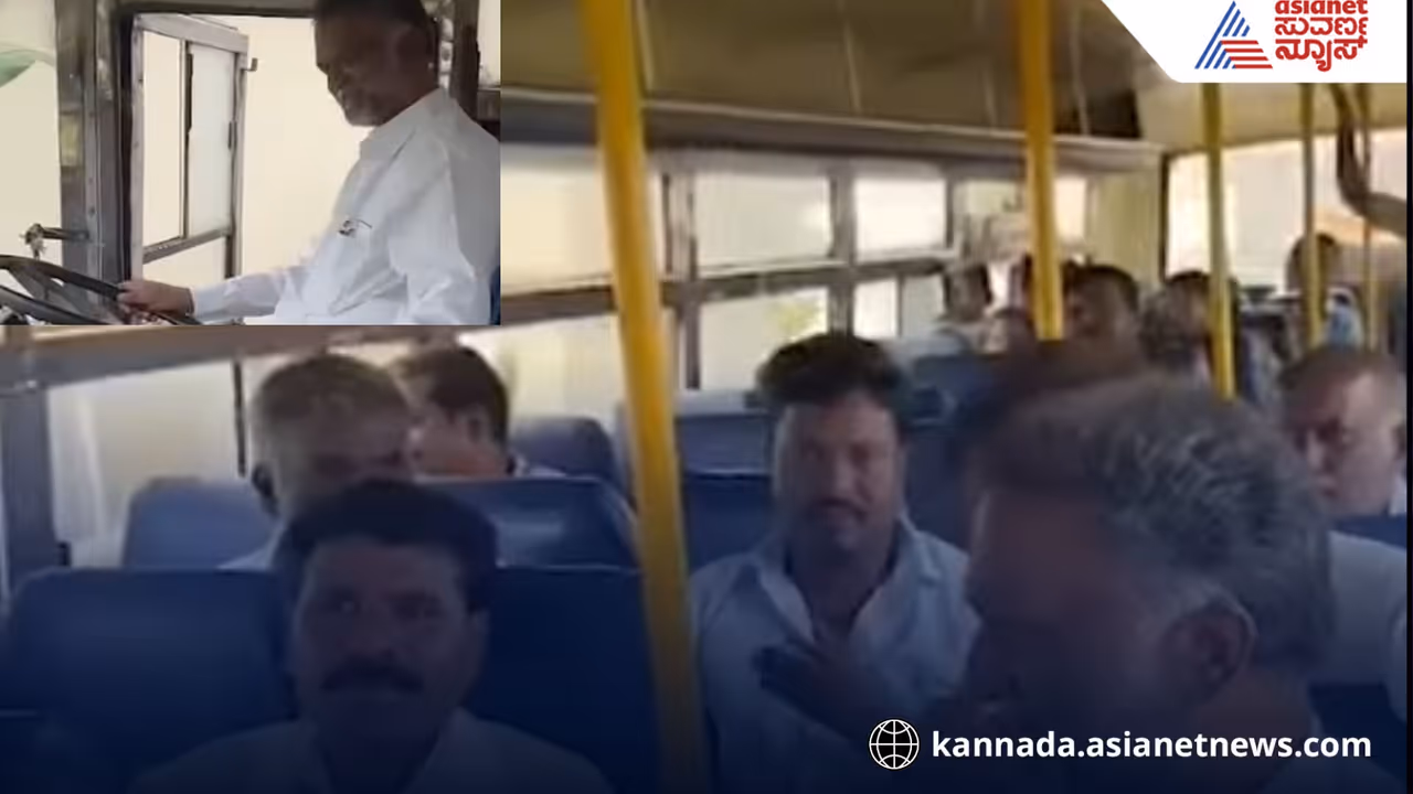 Mayakonda MLA drives bus