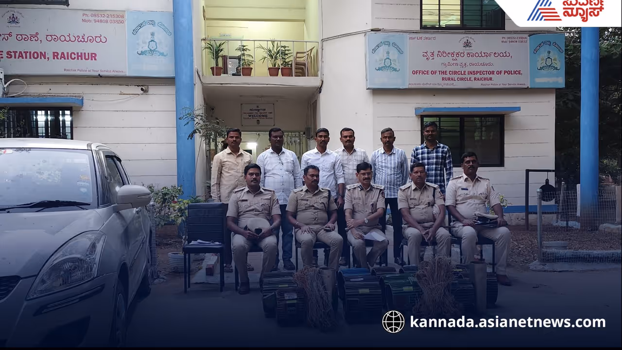 Raichur Rural Police Bust Inter State Gang Raichur Rural Police Bust Inter State Gang