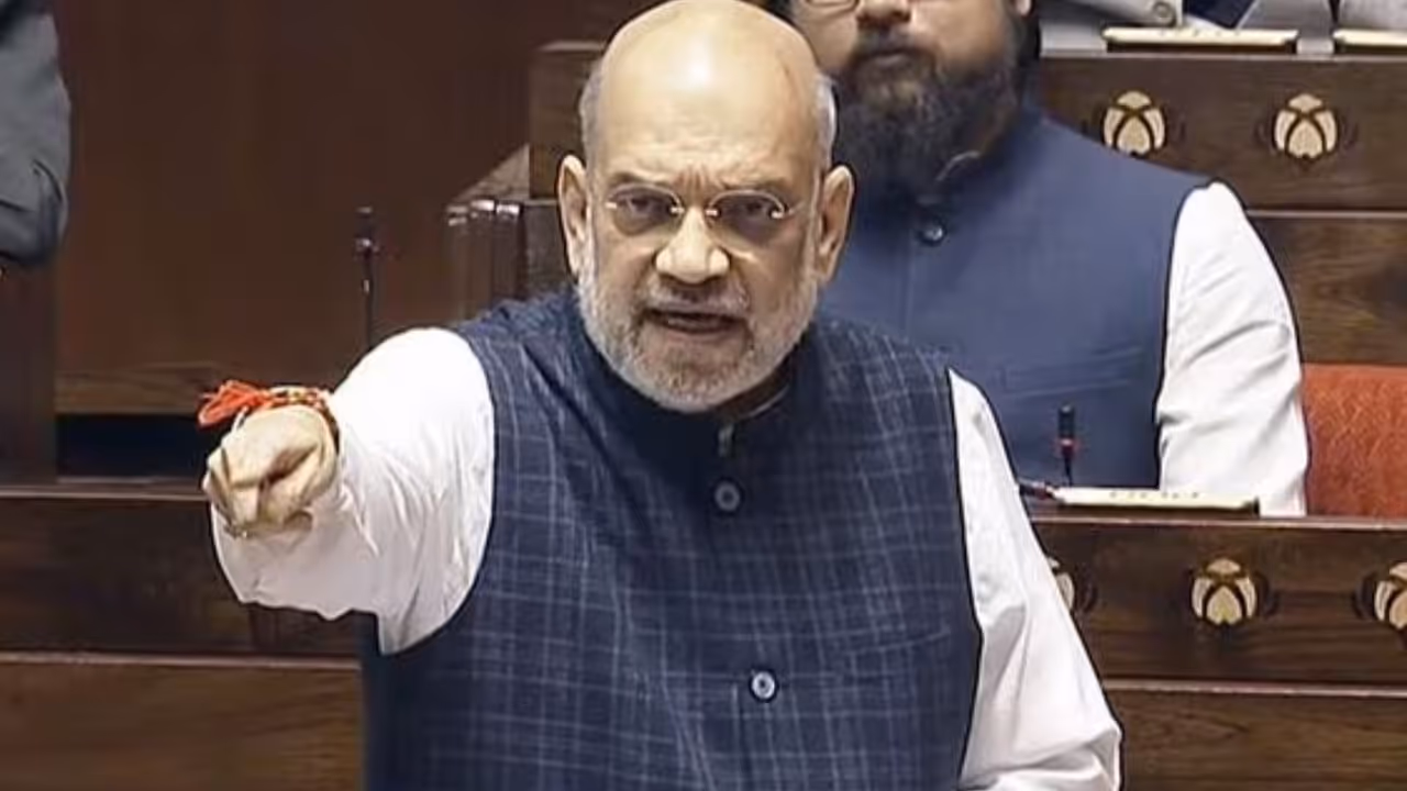 amit shah slams congress in parliament first vote theft happened in nehru era amit shah slams congress in parliament first vote theft happened in nehru era