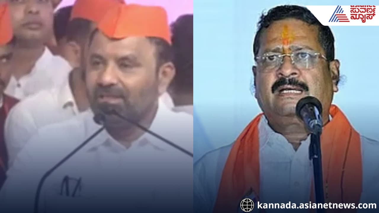 Santosh Lad Tries to Counter Yatnal on Shivaji History Faces Jai Shri Ram slogan Santosh Lad Tries to Counter Yatnal on Shivaji History Faces Jai Shri Ram slogan