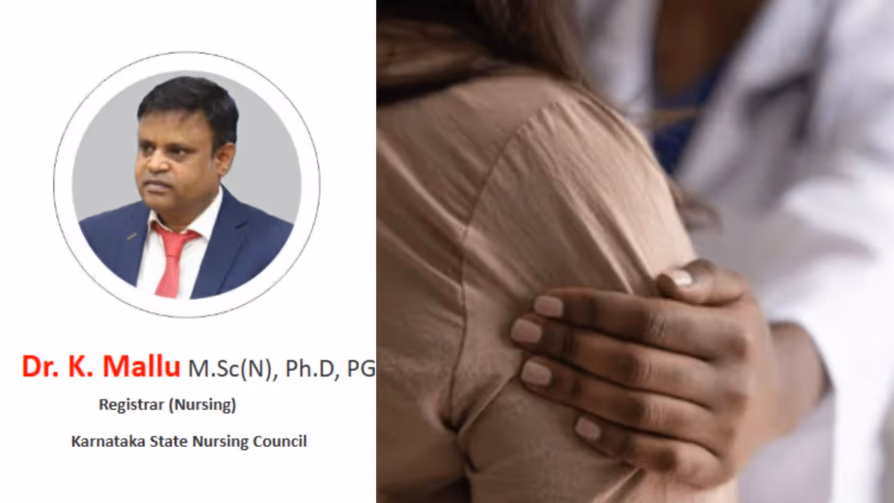 FIR Against Karnataka Nursing Council Registrar Mallu for Sexual Harassment woman FIR Against Karnataka Nursing Council Registrar Mallu for Sexual Harassment woman