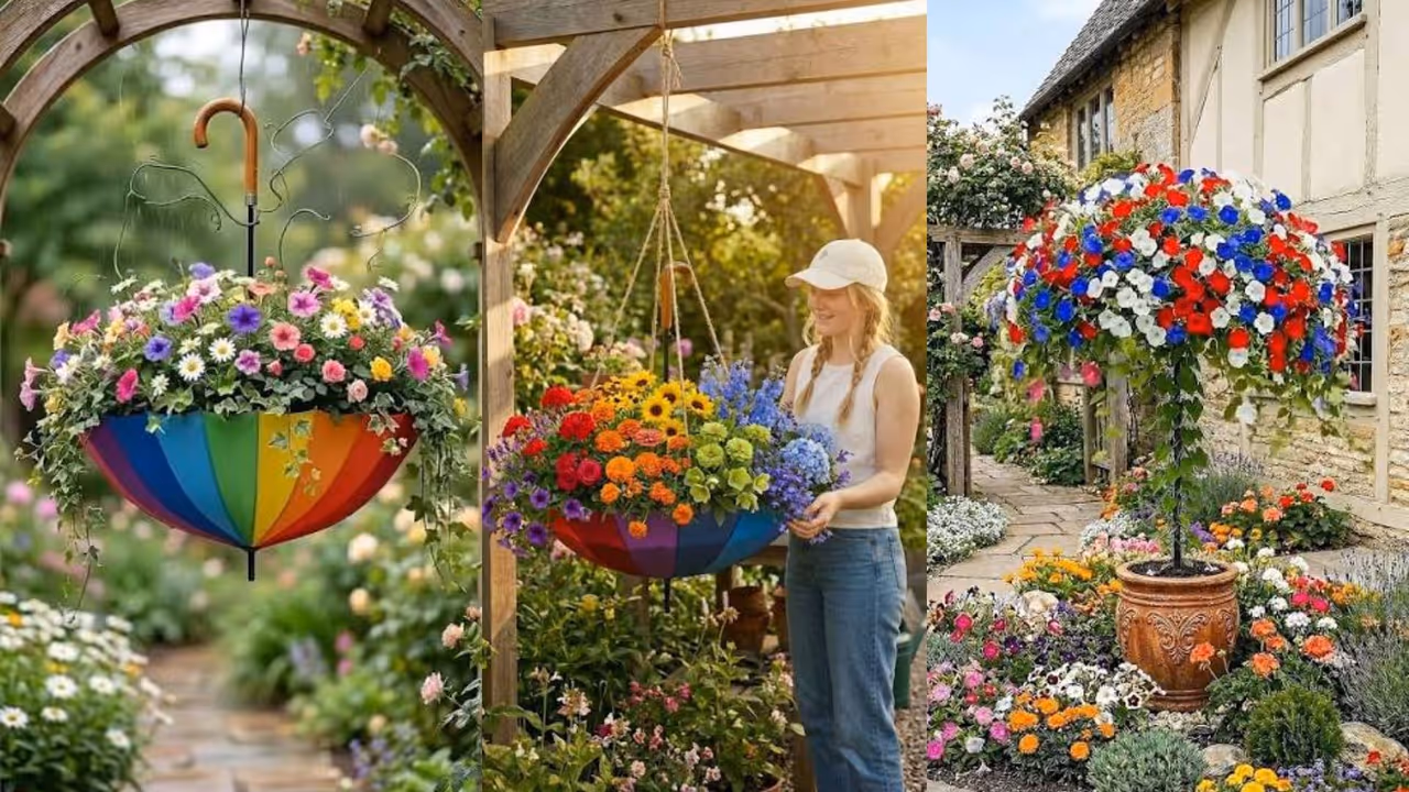 Umbrella reuse 4 creative ideas for home new decor Umbrella reuse 4 creative ideas for home new decor