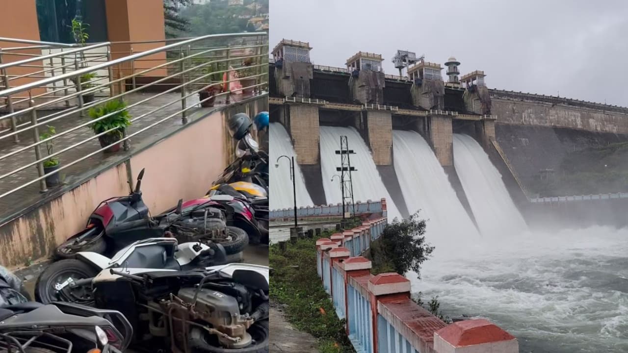 5000 cusecs of water inflow into Harangi dam 5000 cusecs of water inflow into Harangi dam