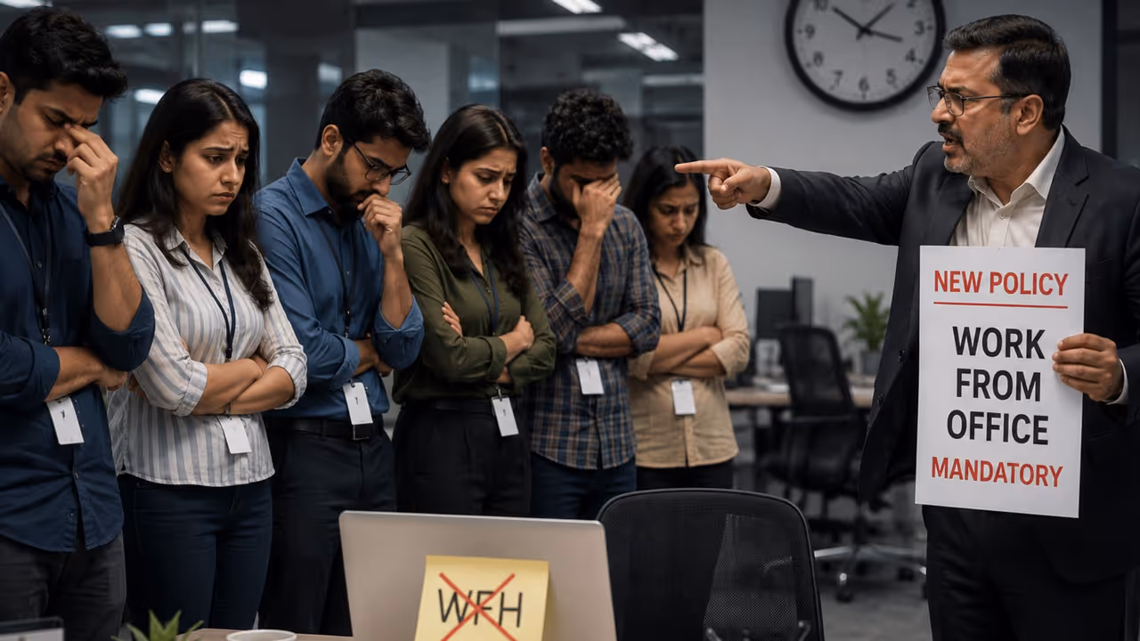 employee joined a client call while driving 2 hours later the entire team faced mandatory work from office employee joined a client call while driving 2 hours later the entire team faced mandatory work from office