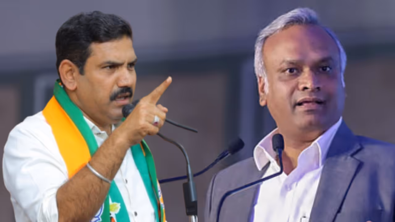 Ban RSS if you have the guts Karnataka BJP state president Vijayendra challenge to Priyank Kharge Ban RSS if you have the guts Karnataka BJP state president Vijayendra challenge to Priyank Kharge