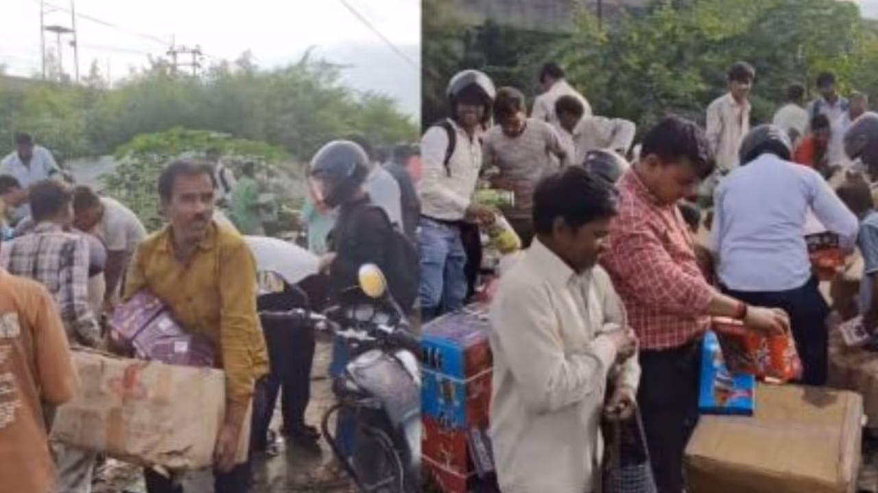 kanpur expired chocolates viral video people collect dumping site kanpur expired chocolates viral video people collect dumping site