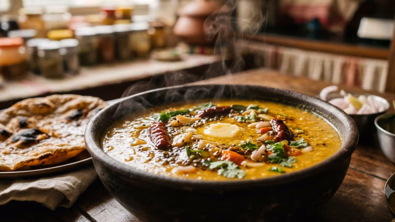 Daba style dal tadka Daba style dal tadka