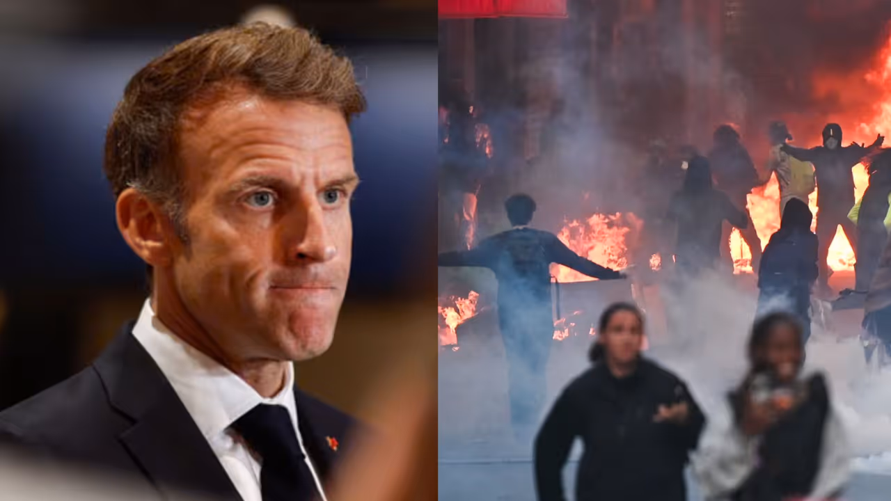 Macron attacks Trump Macron attacks Trump