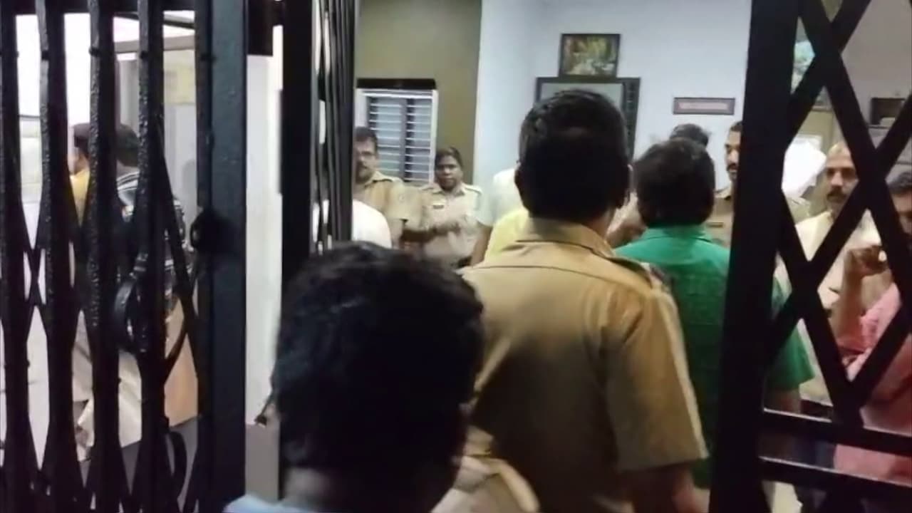 cpim worker arrest Firecrackers thrown at CPM office mannarkkad Palakkad 