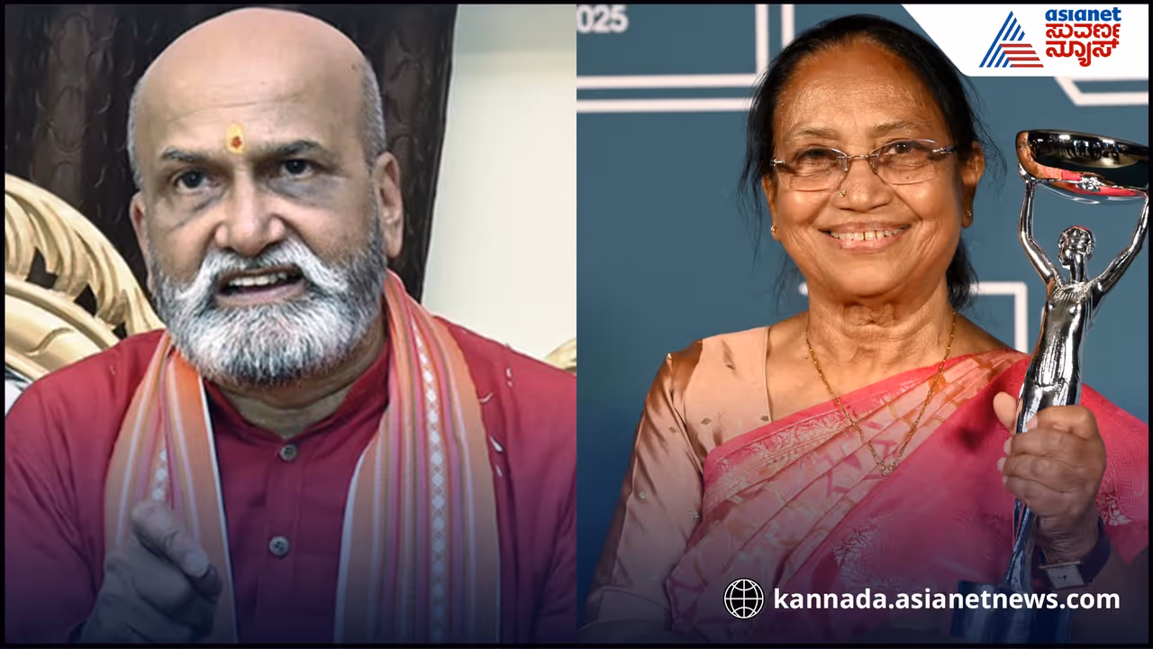 Sri Rama Sena Pramod Muthalik opposes mysuru dasara inauguration by banu mustaq