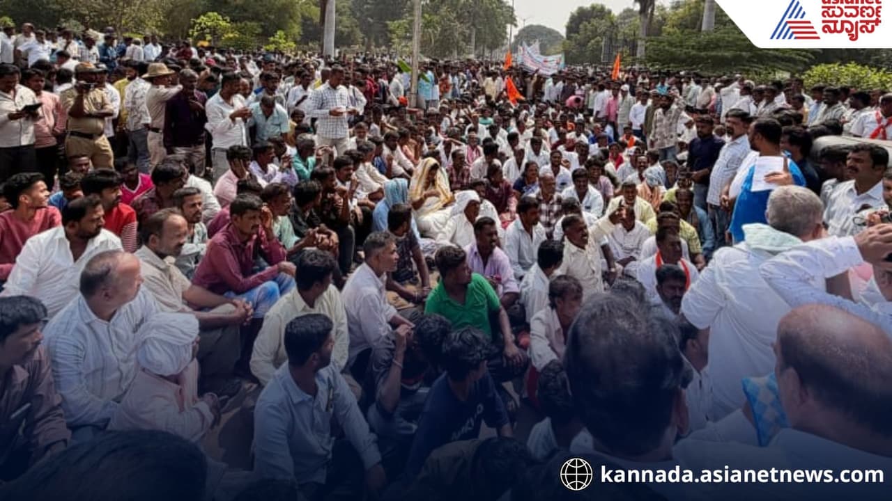 Chamarajanagar nayak community massive protest over buddha statue vandalism case