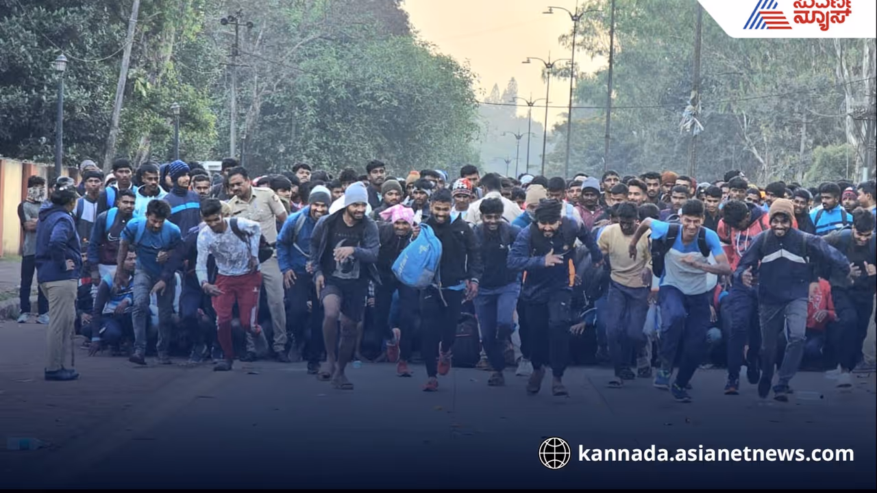 Army recruitment in Belagavi today thousands of youth participate