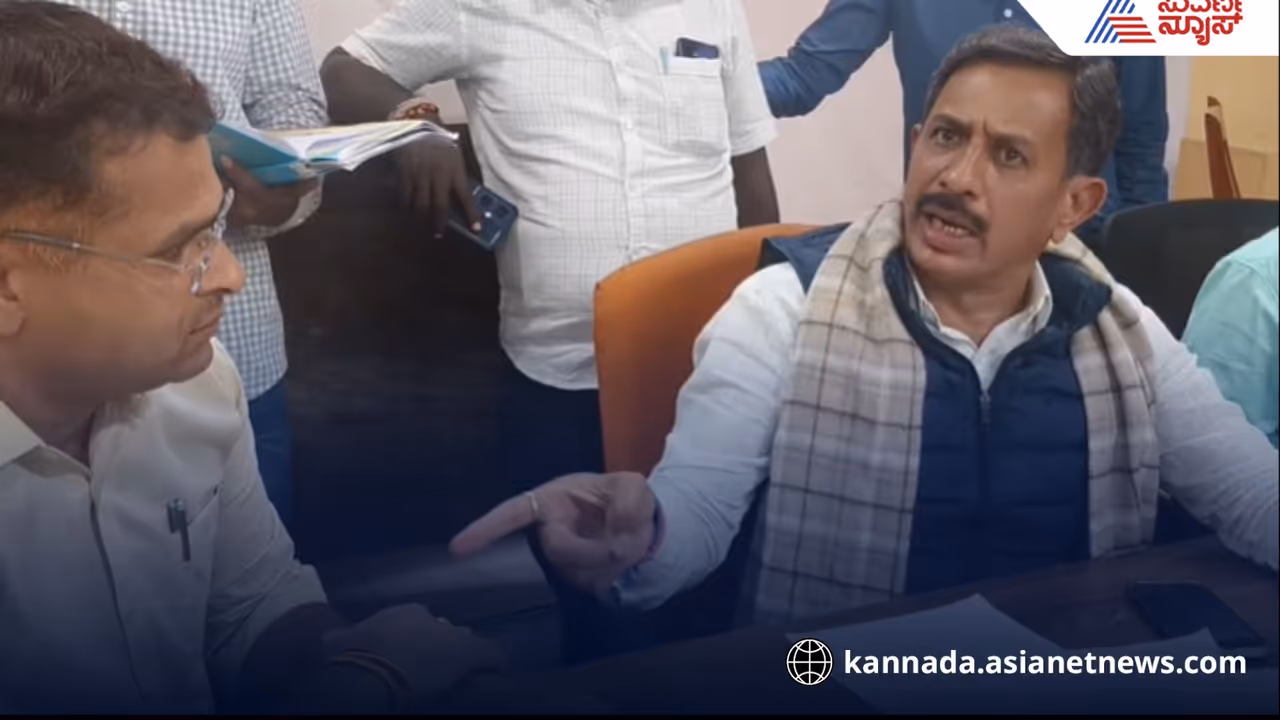 MLA Balakrishna on magadi tahsildar sharat kumar MLA Balakrishna on magadi tahsildar sharat kumar