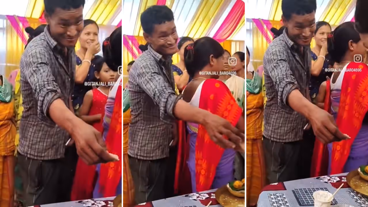 Assam Wedding Video Goes Viral After Guest Gives Bride Rs 10 Shagun Before Leaving Assam Wedding Video Goes Viral After Guest Gives Bride Rs 10 Shagun Before Leaving