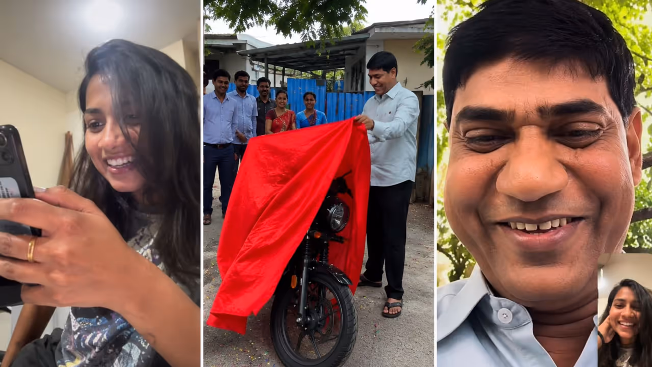 woman gifts father bike on 50th birthday his emotional reaction goes viral woman gifts father bike on 50th birthday his emotional reaction goes viral