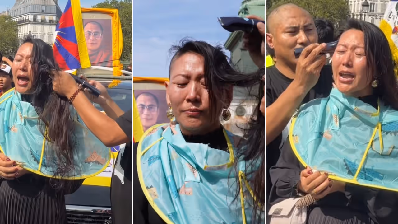 Free Tibet from China Movement Woman Shaves Her Head In Tribute To Lobga Rangzen Viral Video Draws Emotional Reactions Free Tibet from China Movement Woman Shaves Her Head In Tribute To Lobga Rangzen Viral Video Draws Emotional Reactions