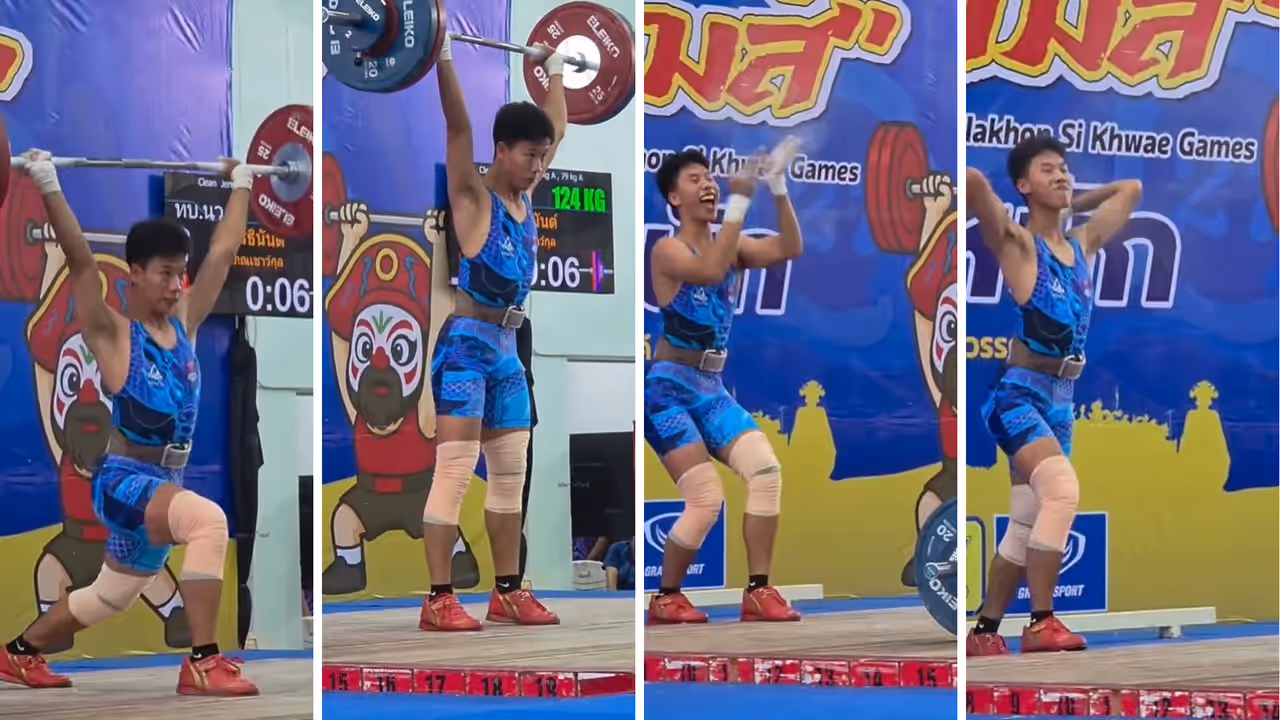 Thai Weightlifter Lifts 124kg Then His Sassy Celebration Steals Show Internet Is Stunned Thai Weightlifter Lifts 124kg Then His Sassy Celebration Steals Show Internet Is Stunned