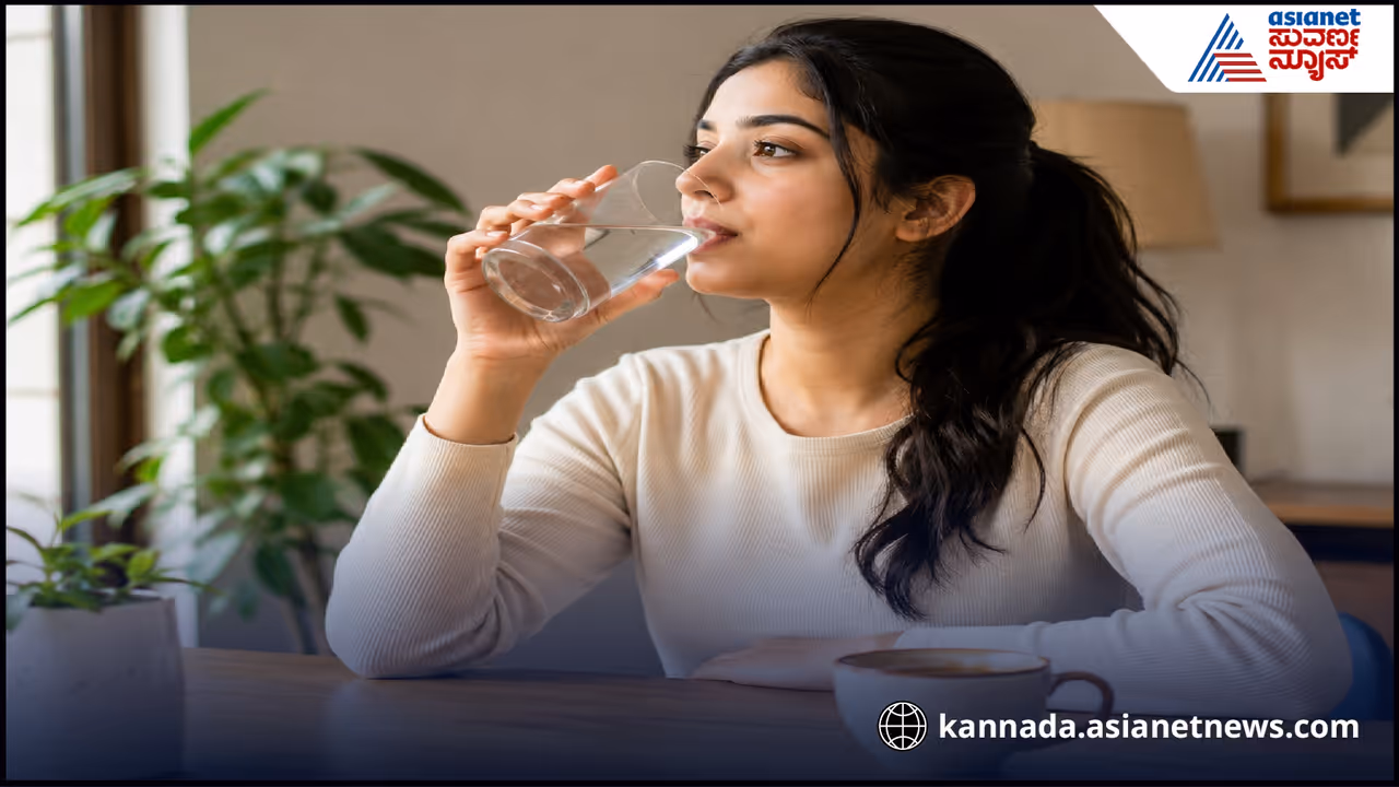 Drinking water after tea Drinking water after tea