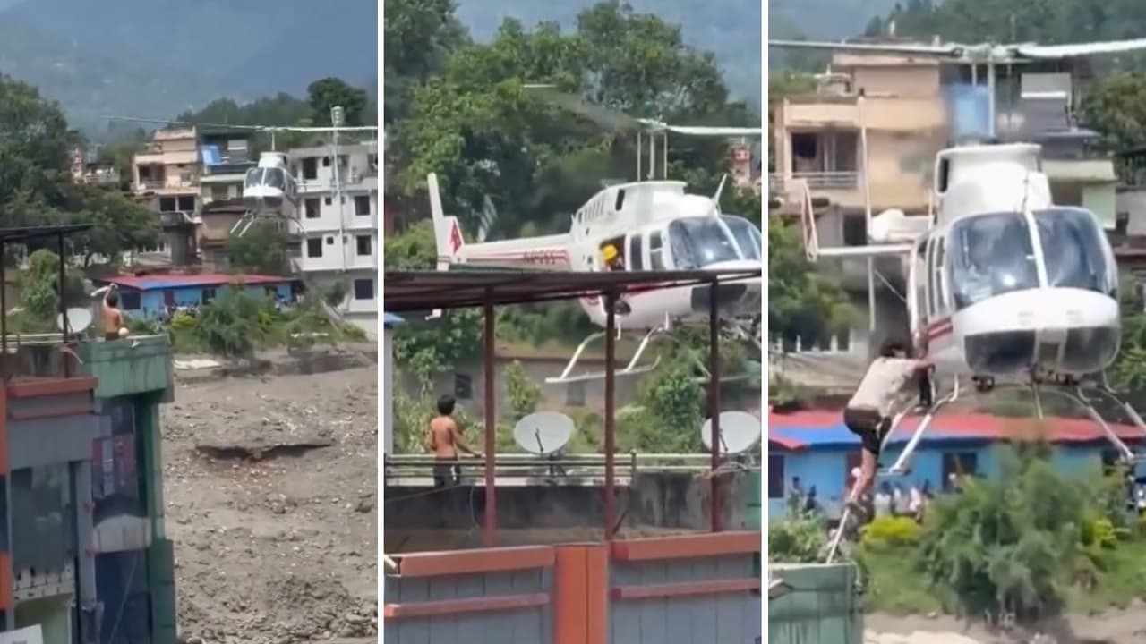Nepal Flood Helicopter Rescue Viral video Boy Stranded On Rooftop Waves T Shirt Daring Air Rescue Viral Nepal Flood Helicopter Rescue Viral video Boy Stranded On Rooftop Waves T Shirt Daring Air Rescue Viral