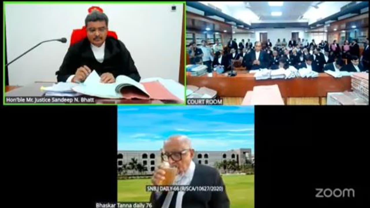 Gujarat High Court Senior Lawyer Caught Drinking Beer During Online Hearing
